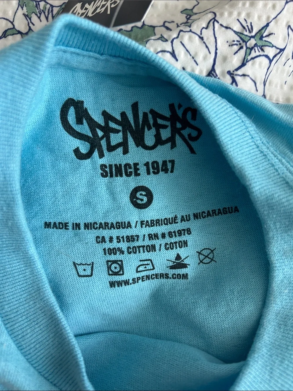 Spencer’s Blue Cat Graphic Pet-Themed T-Shirt